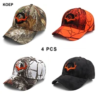 KOEP New Camo Baseball Cap Fishing Caps Men Outdoor Hunting Camouflage Jungle Hat 3D Deer Embroidery 2