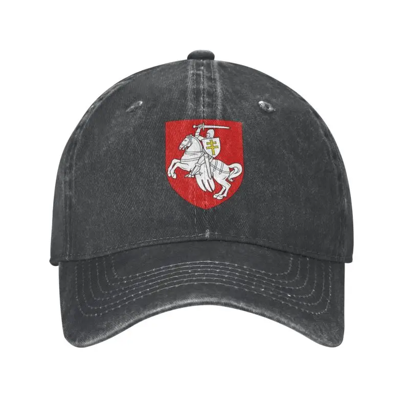 

Custom Cotton Emblem Of Belarus Baseball Cap for Men Women Adjustable Belarusian Coat of Arms Dad Hat Streetwear