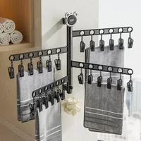 2/3/4 Layers Folding Hanger Anti Slip Wall Mounted Clothes Storage Hanger Space Saving Cloth Hook Doll Clips for Household 2