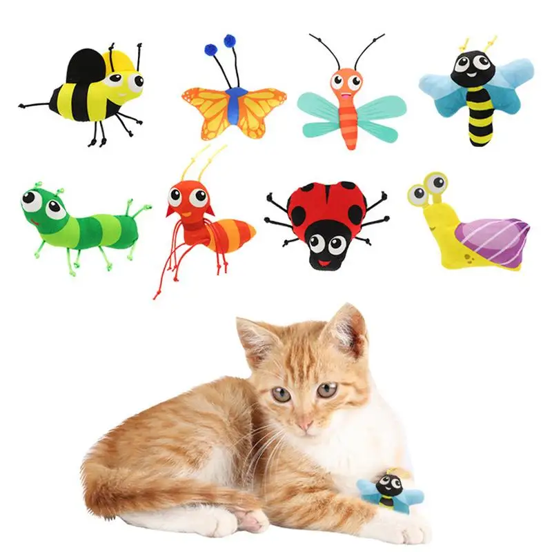 

Plush Cat Toy Interactive Cat Soothing Toy Flying Insect Series Catnip Funny Cat Toys For Indoor Cats Relax and Comfort pet toys