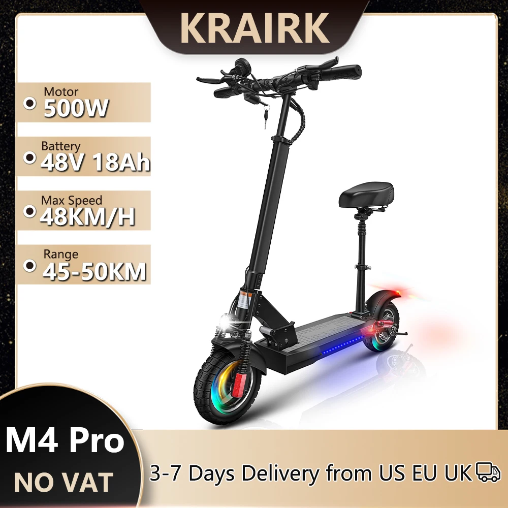 500W Scooter 48V 18AH 48KM/H Max Speed 60KM Range 10'' Puncture-proof Tire Scooter Commuter Patinete _ - AliExpress Mobile