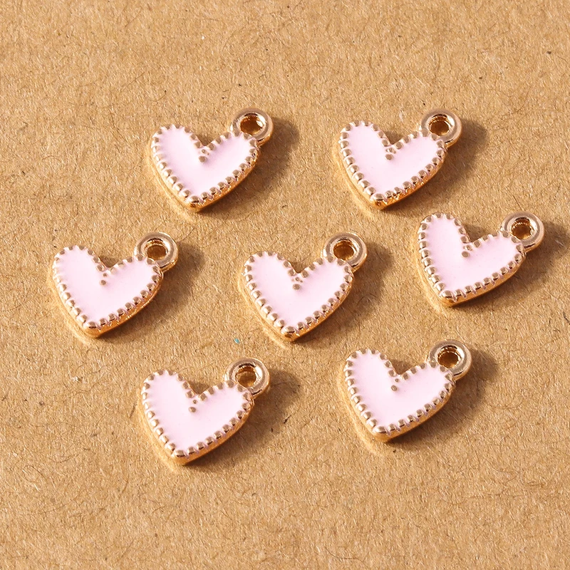 30 stücke mischen niedlichen Emaille Liebe Herz Stern Schmetterling Charms für Schmuck machen DIY Ohrringe Anhänger Halsketten handgemachte Handwerk liefern – Detail 9