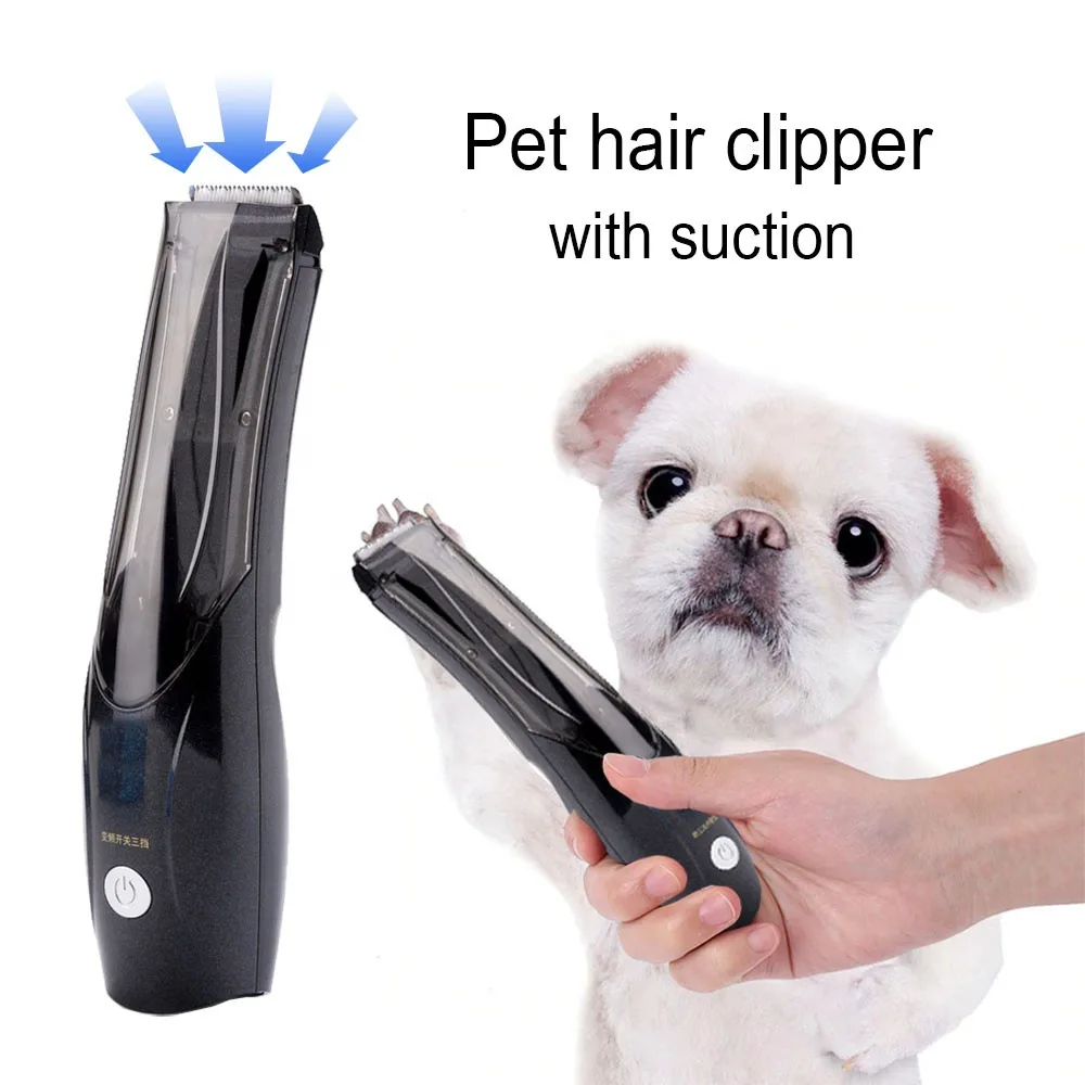 Portable Pet Vacuum hair Clipper Speed Switch Rechargeable Dog