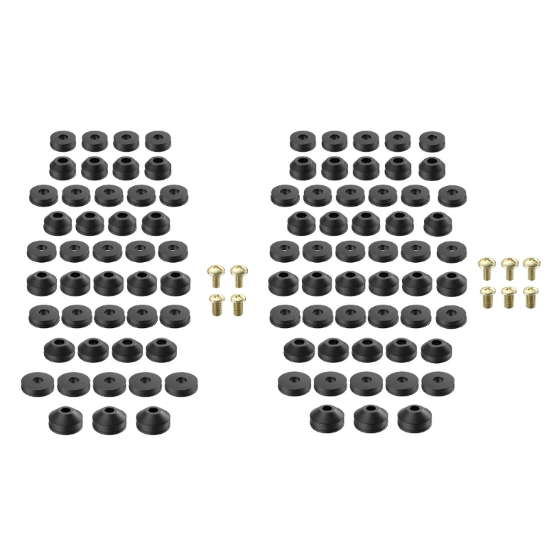 

Rubber Sealing Gaskets Durable Rubber Sealing Rings Shower Hose Washers 48/58 Pack Suitable for Faucets & Showers P15F