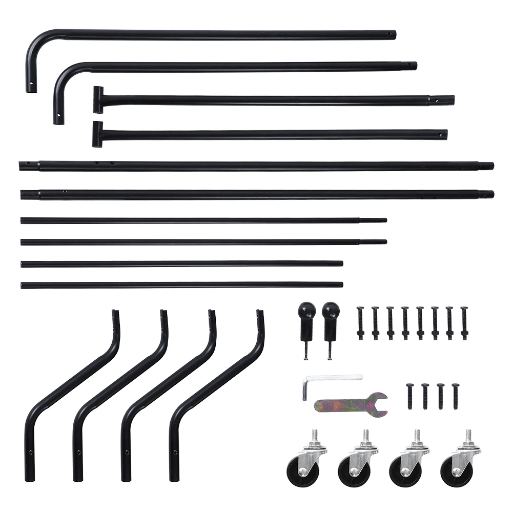 Drying rack Hanger Metal Hanger Simple hanger Simple Floor Hanger Two Sections 1.8m 6FT BlackJ floor hanger 2