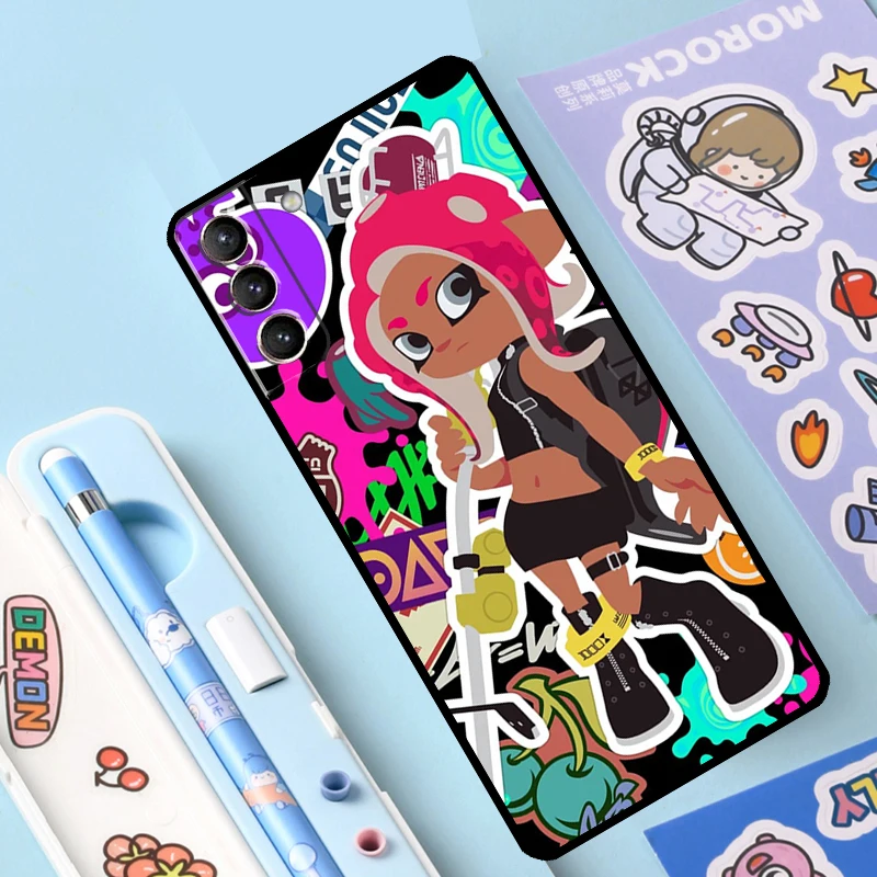 Eduardomolet Splatoon Squid Phone Case Splatoon tui Pour Samsung Galaxy  A54 A34 A52 A32 A22 A12