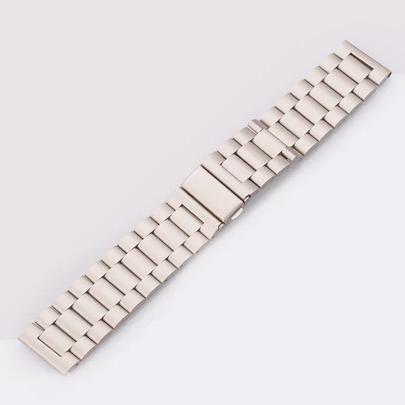 Premium Stainless Steel Metal Watch Strap, 20mm/22mm Adjustable Band