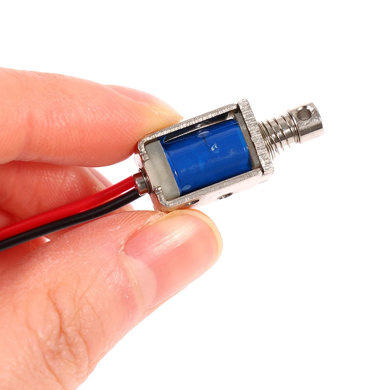 DC 3V 5V 6V 9V 12V 8mm * 10mm Mini Apró Push-Pull tér szolenoid Through Type Elektromágnes