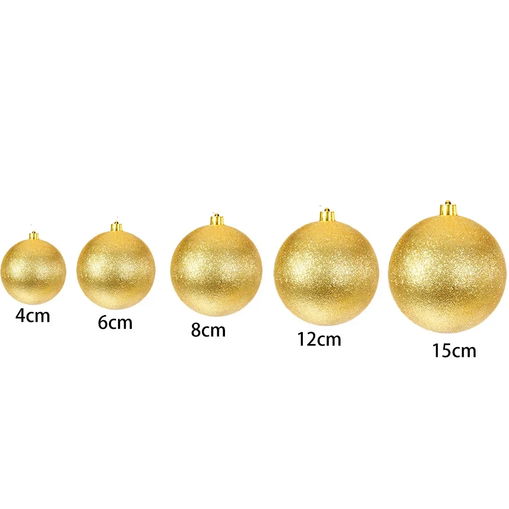 thumbnail image 1 of Adornos para árbol de Navidad de bolas grandes de oro mate rojo de 15 cm para bodas, fiestas de Navidad, decoración de techo para el hogar y la oficina en el año nuevo 2023, 1 of 5
