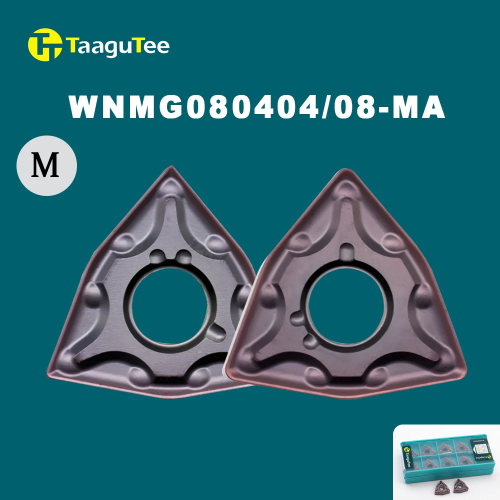 

10Pcs WNMG080404 WNMG080408 MA TT1125 Carbide Inserts External Turning Tools Metal Turning Tools Machine Blade Parts Lathe Cut