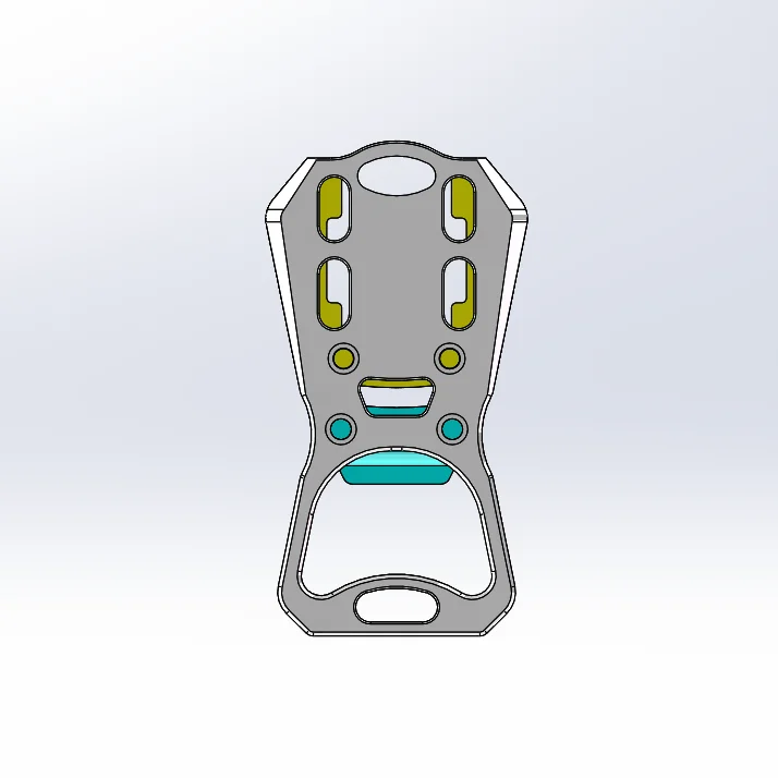 Ultra Light Titanium Alloy Mini Bottle Opener Multifunctional Keychain Bottle Opener Mini portable keychain