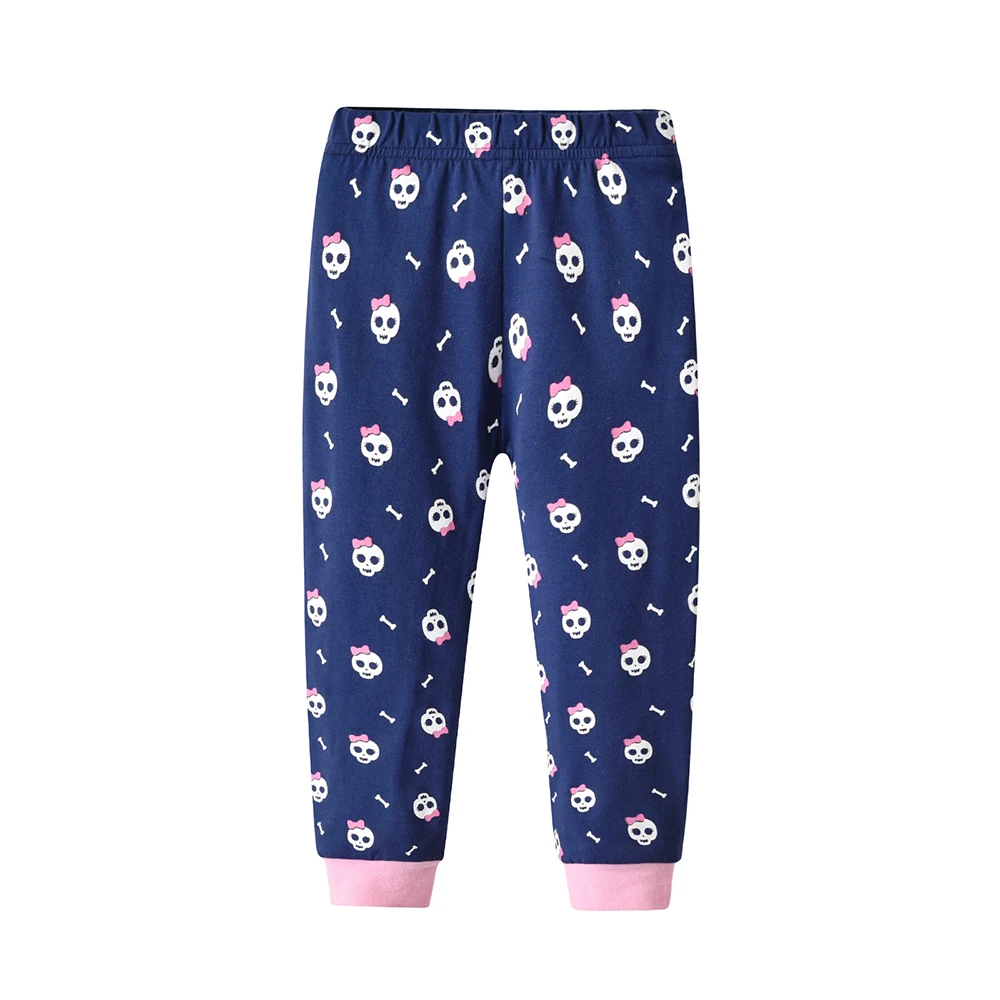 DXTON 2 stücke Kinder Anzug Herbst Winter Mädchen Pyjamas Baumwolle Kinder Tops + Hosen Casual Homewear Skeleton Baby Mädchen Lange nachtwäsche – Detail 7