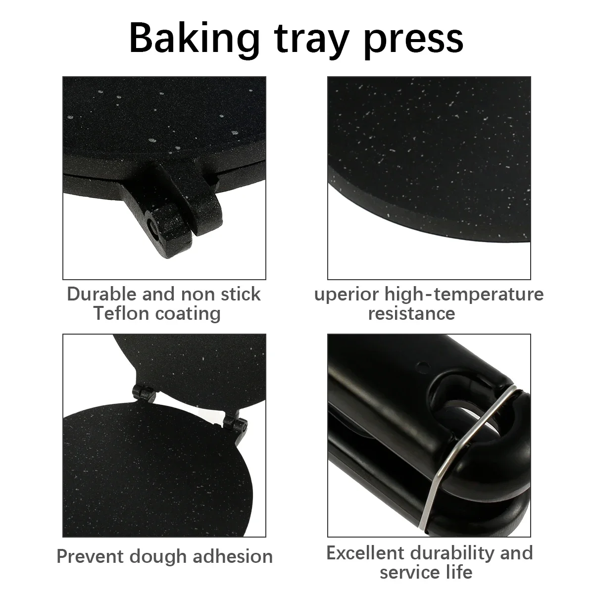 Tortilla Press Pan Non-Stick Baking Trays Pressing Mold Multipurpose Tortilla Dough Press Stove Top Pan Kitchen Cooking Tools