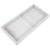 White Marble Silicone Bathroom Storage Tray Vanity Counter Decorative Kitchen Sink Soap Bottle ganizer Trays For Garden Storage 1