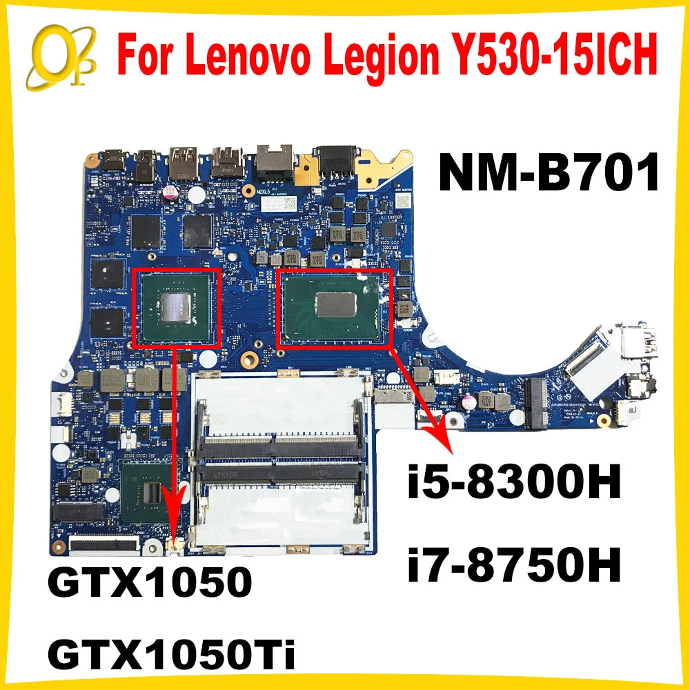 NM-B701 for Lenovo Legion Y530-15ICH laptop motherboard