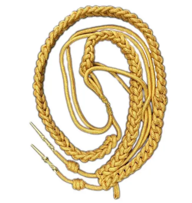 

Military Spiritual Belt Gold Colour Weave Commander Uniform Accessories Tie