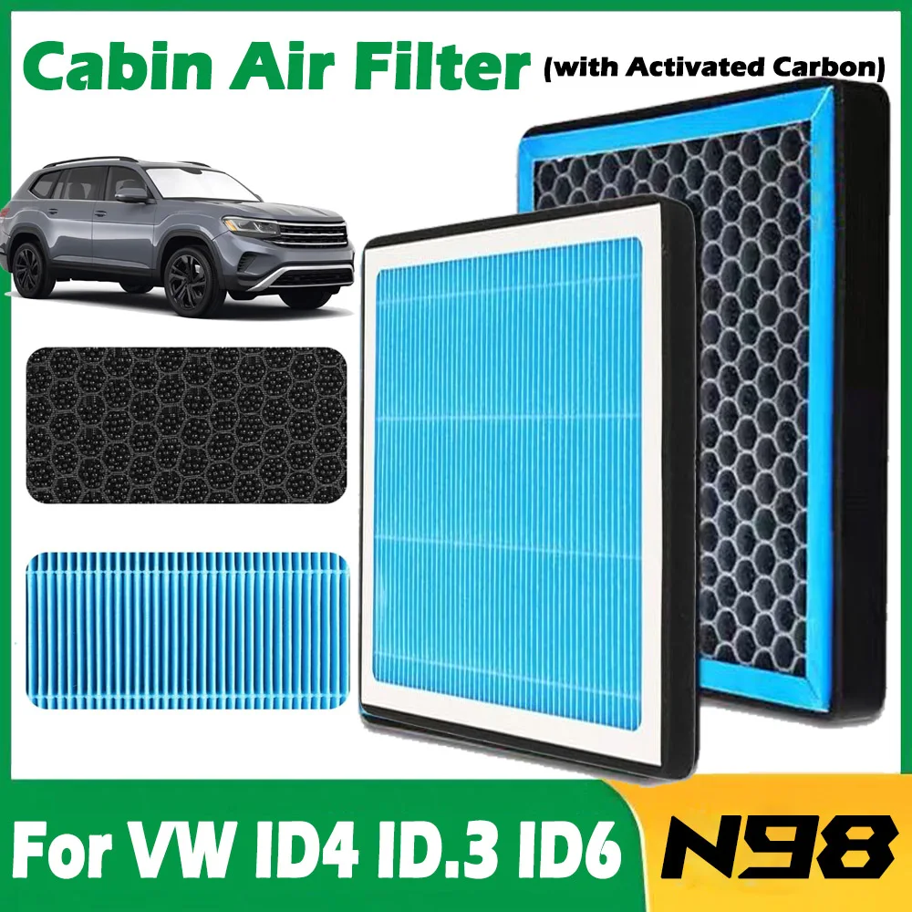 HEPA Air Filter With Activated Carbon for VW ID.3 ID.4 ID.6 ,Cabin Air Filter Replacement Car Accessories