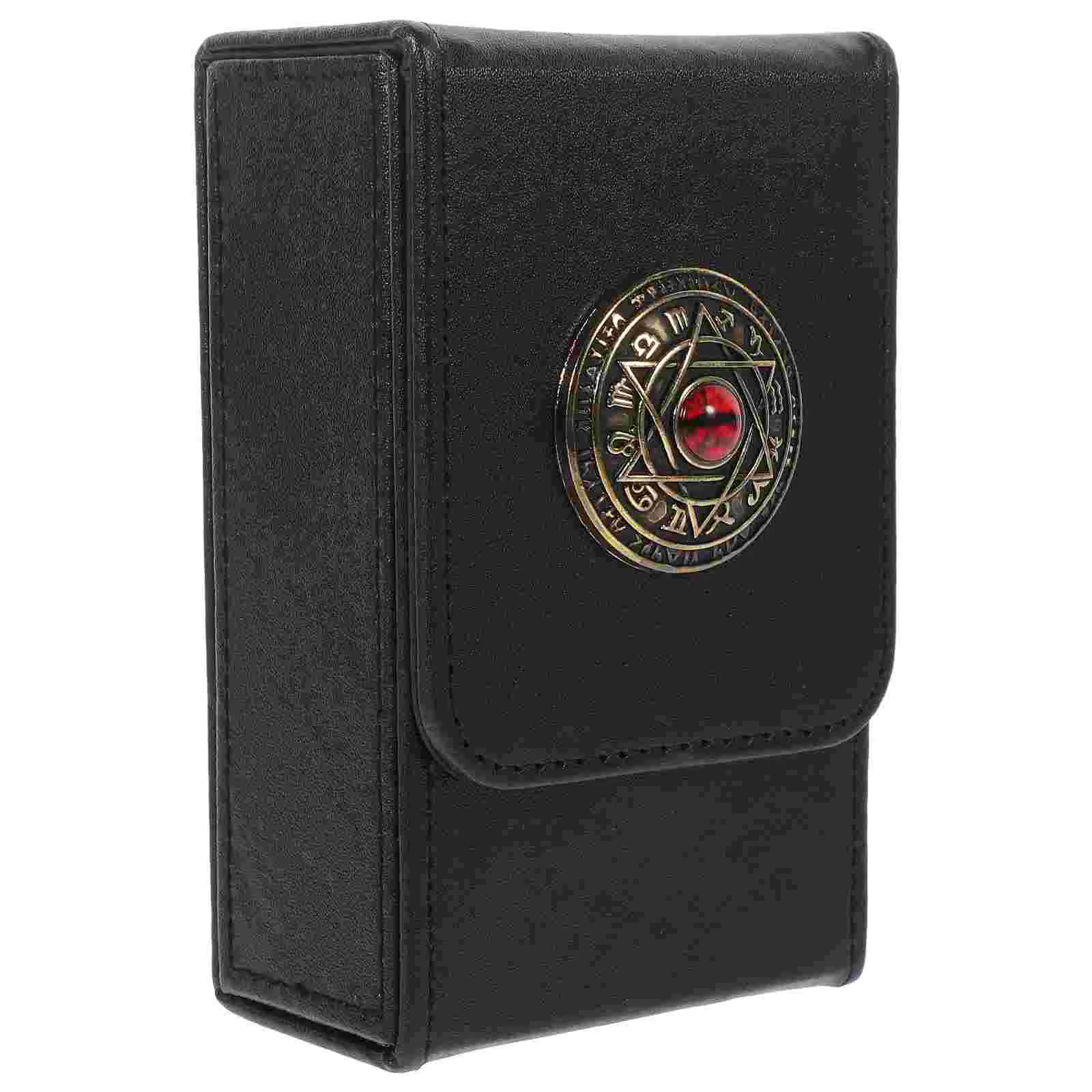 

Контейнер для хранения карт из ПУ кожи, вместительный портативный органайзер для хранения Таро