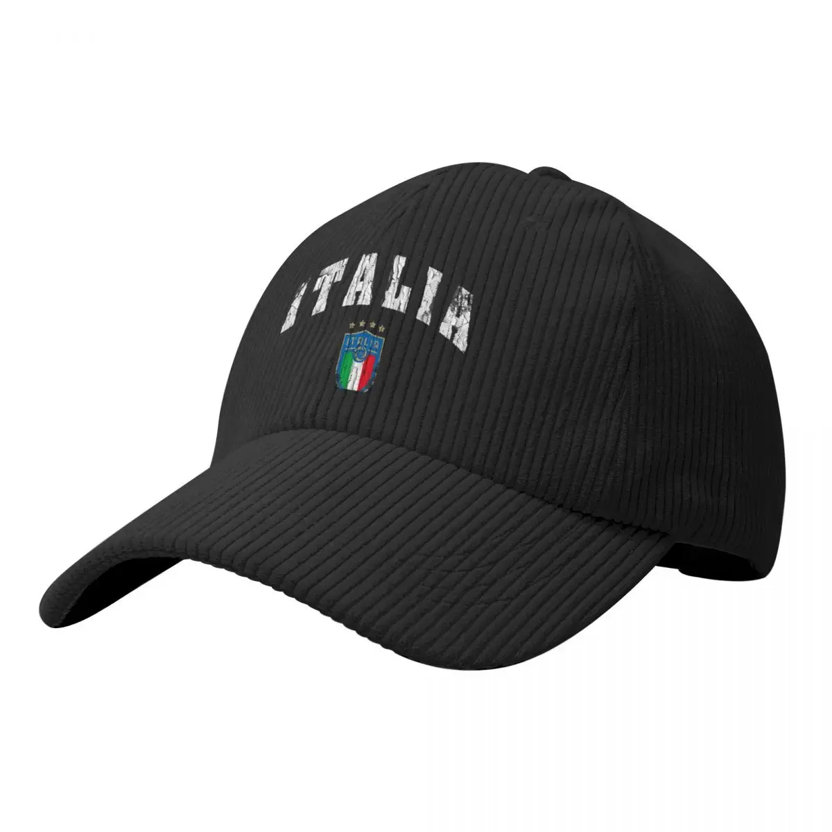 

Italy Italian Flag Italia Corduroy Baseball Cap Visor Sun Cap Rave Custom Cap Women's Men's