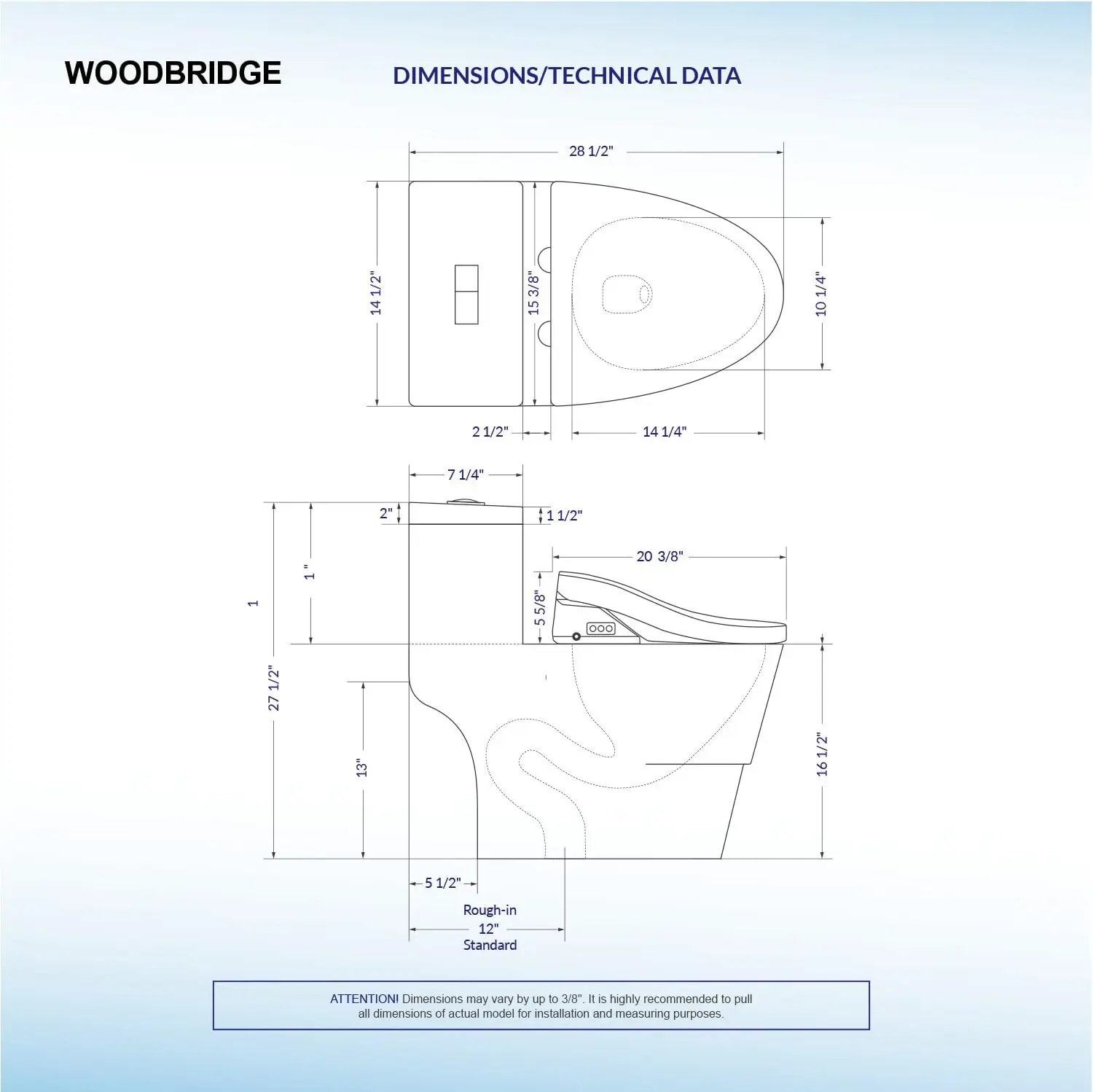 T-0008 Luxury Bidet Toilet Elongated One Piece Toilet with Advanced Bidet Seat Chair Height Smart Toilet Seat with Temperature 6