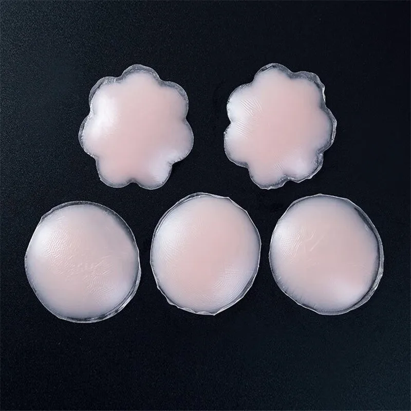 Silicone Nipple Cover Lift Up Bra Sticker Adhesive Invisible Bras Chest Patch 1Pairs for Women