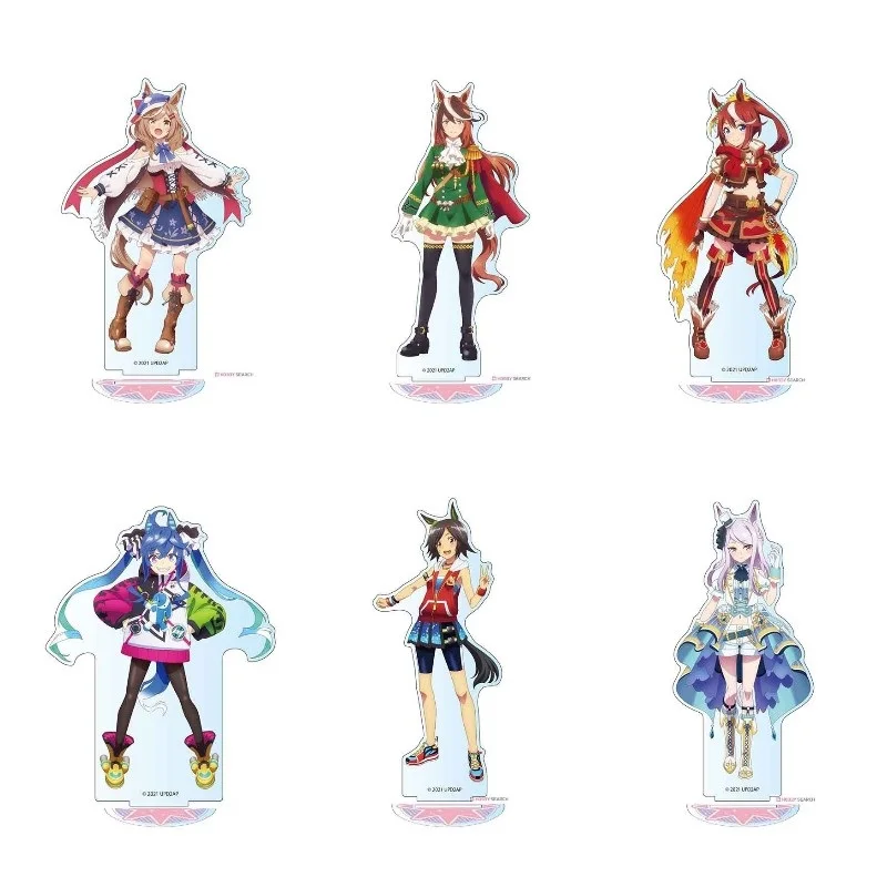 Japan Hot Anime Pretty Derby New Style Figures Special Week Supporti In Acrilico Silence Suzuka Tokai Teio Character Model Fans Gifts