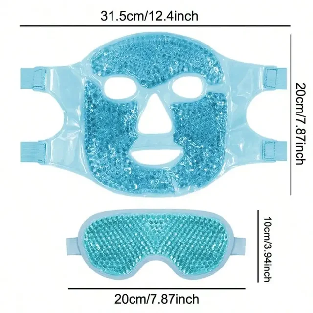 Gel Cooling Ice Face Eye Mask Facial Mask Hot Cold Compress Pack Gel Beads Cold Face Eye Mask Ice Pack,Compress Sleeping FaceSPA 5