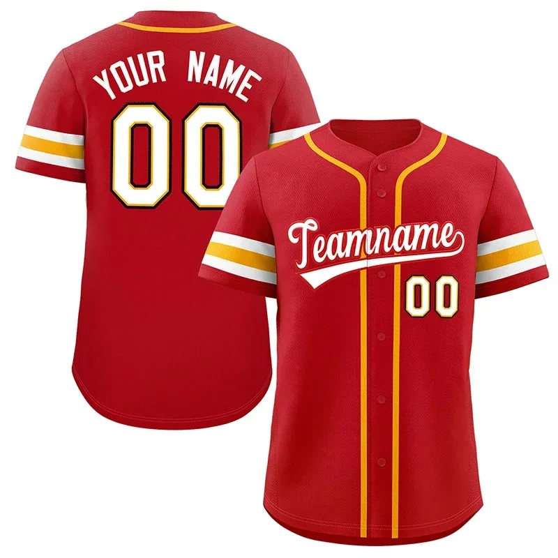 thumbnail image 1 of Camiseta de béisbol personalizada, camiseta de equipo, impresión de nombre personal, número, rayas, ropa deportiva de hip hop, camiseta de béisbol personalizada para hombres, mujeres y niños, 1 of 5