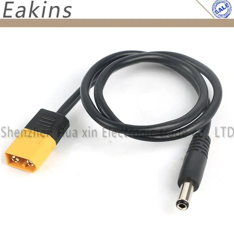 XT60 Male Bullet Connector To Male DC5525 Power Cable For TS100
