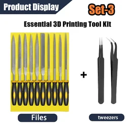 Comprehensive 53 - Piece 3D Printer Toolkit with Nozzle Cleaning and Removal Tools (Set - 3)