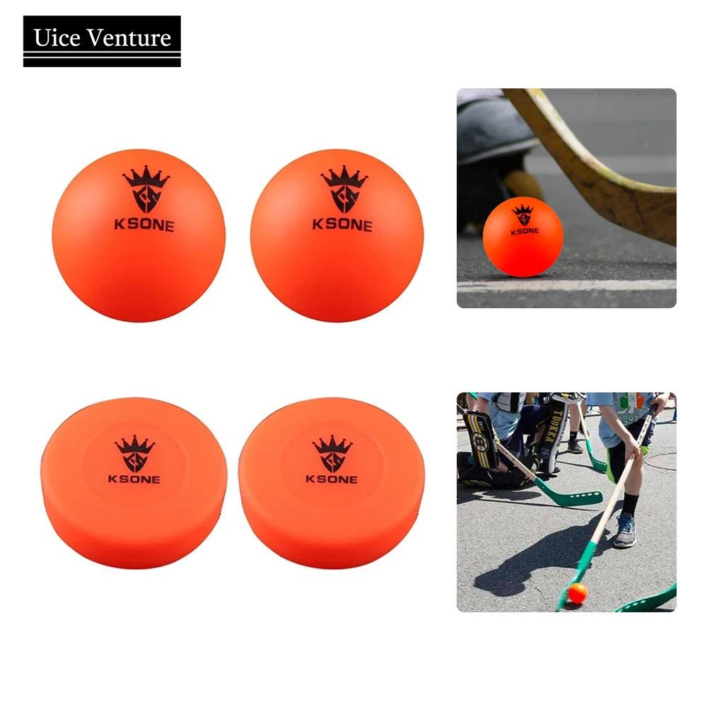 Ice Hockey Puck Roller Ice Hockey Training 2pcs Hockey Round No-Rebound Ball Street Field Hockey Puck Sports Supplies