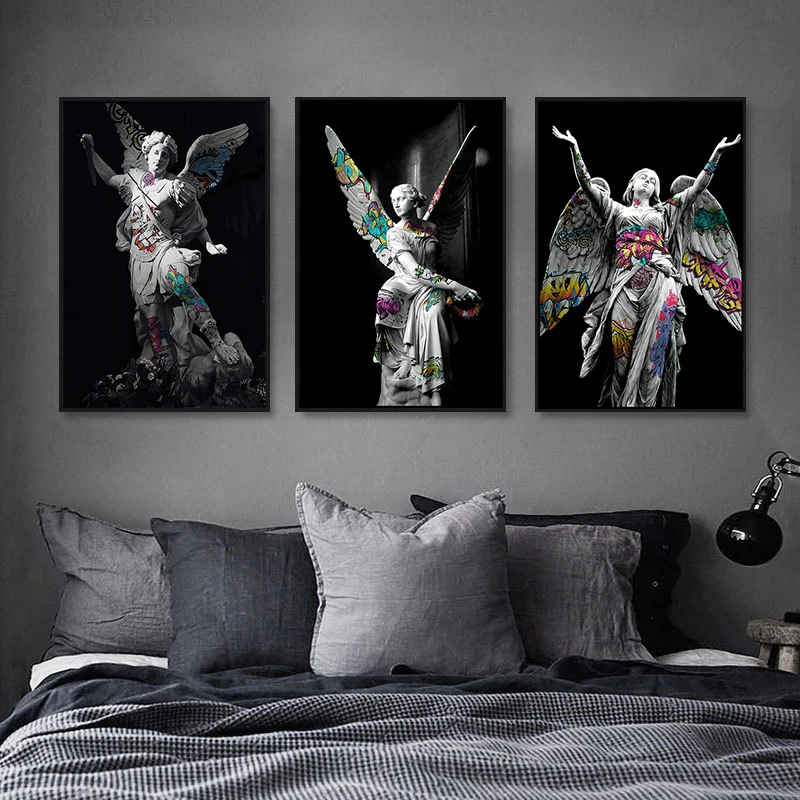 

Michelangelo David Statue Posters and Prints Renaissance Canvas Paintings Graffiti Art Wall Art Pictures for Home Decoration