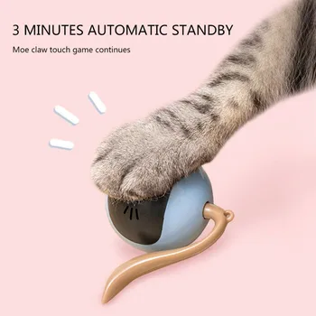 Smart Interactive Cat Toys Automatic Moving Bouncing Rolling Ball for Indoor Cat Kitten Catching Exercise Ball Undercover Mouses 4