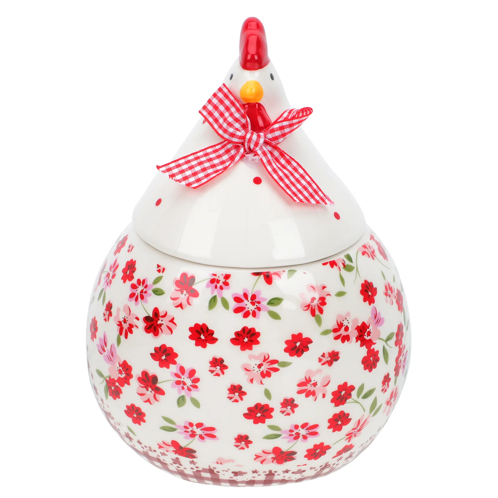 

Jar Ceramic Storage Canister Hen Holder Coffee Egg Easter Lid Kitchen Food Cookie Airtight Container Chicken Porcelain Tea Candy