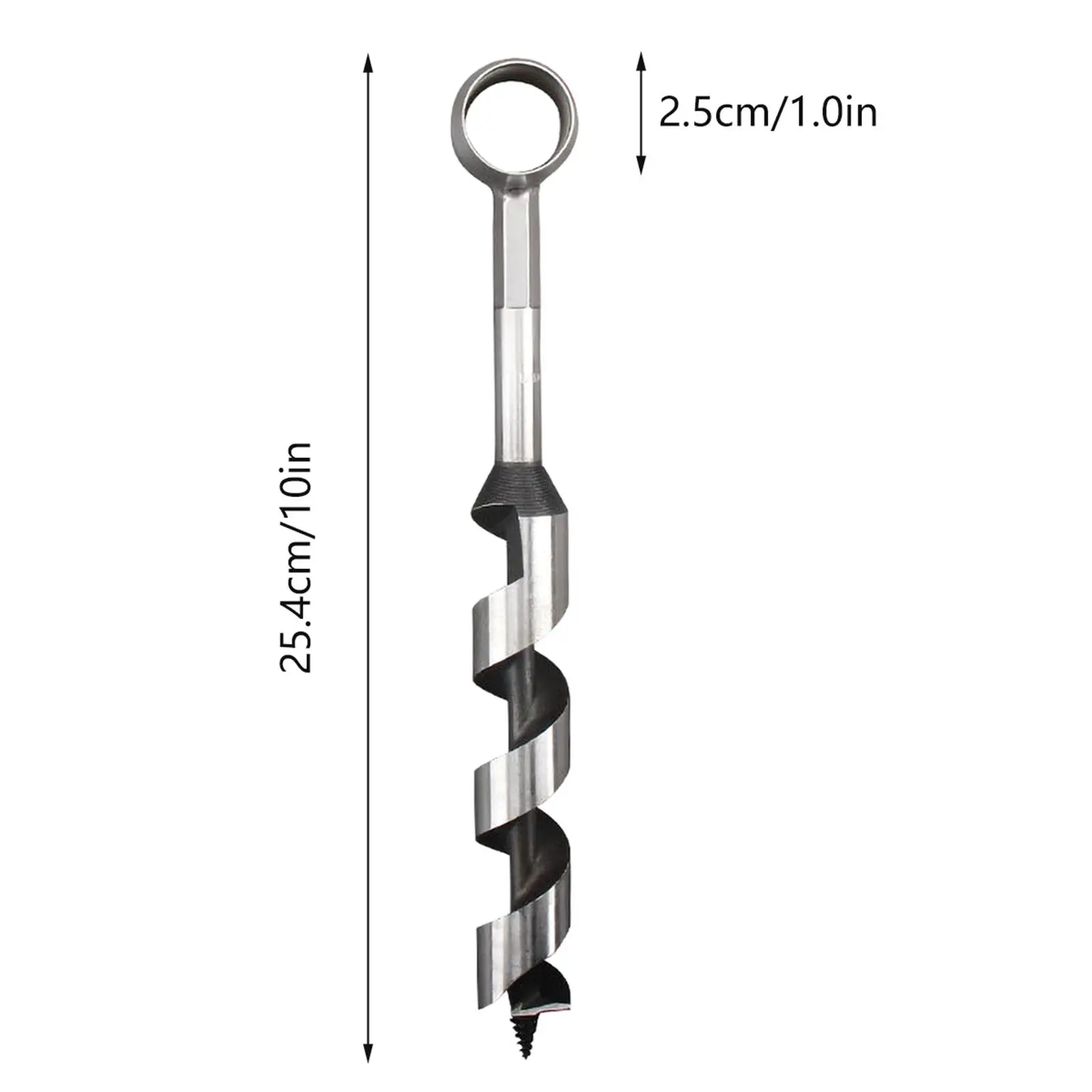 Portable Auger Drill Bit Survival Bushcraft Tools Survival Tool Manual Wood Auger Drill Bit for Wilderness Travel Camping