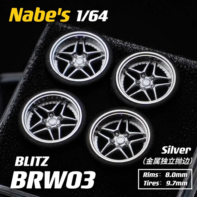 1/64 Chika Nabes Wheels 8.9mm/9.7mm Tires Rays 57CR Kansei Tandem