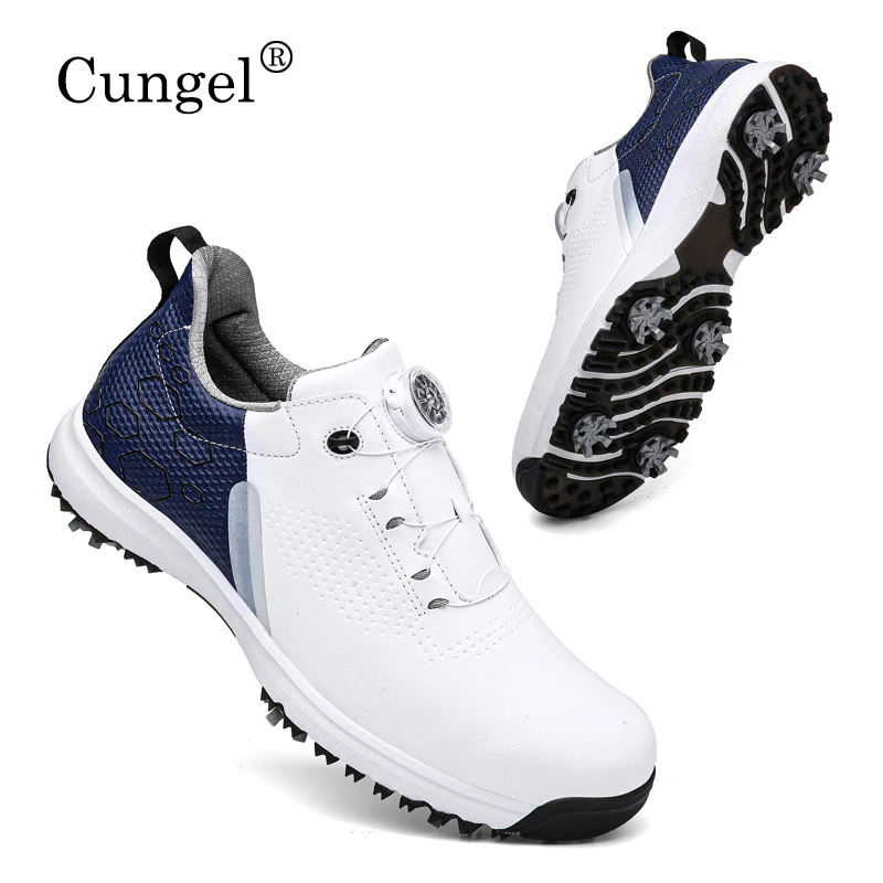 Golf Shoes Fashion Golf Shoes Men Leather Sneakers Comfortable Outdoor Walking 39-46