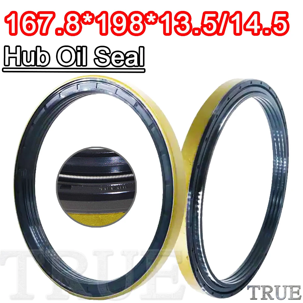 

Hub Oil Seal 167.8*198*13.5/14.5 For Tractor Cat 167.8X198X13.5/14.5 Gearbox Framework Oil proof Dustproof Reliable Mend Fix