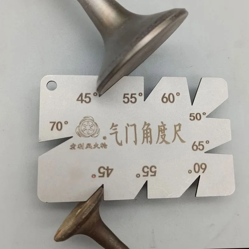 스테인리스 스틸 밸브 각도 게이지 밸브 측정 각도기 자동차 오토바이 엔진 밸브 시트 45 55 60 65 70도용 도구