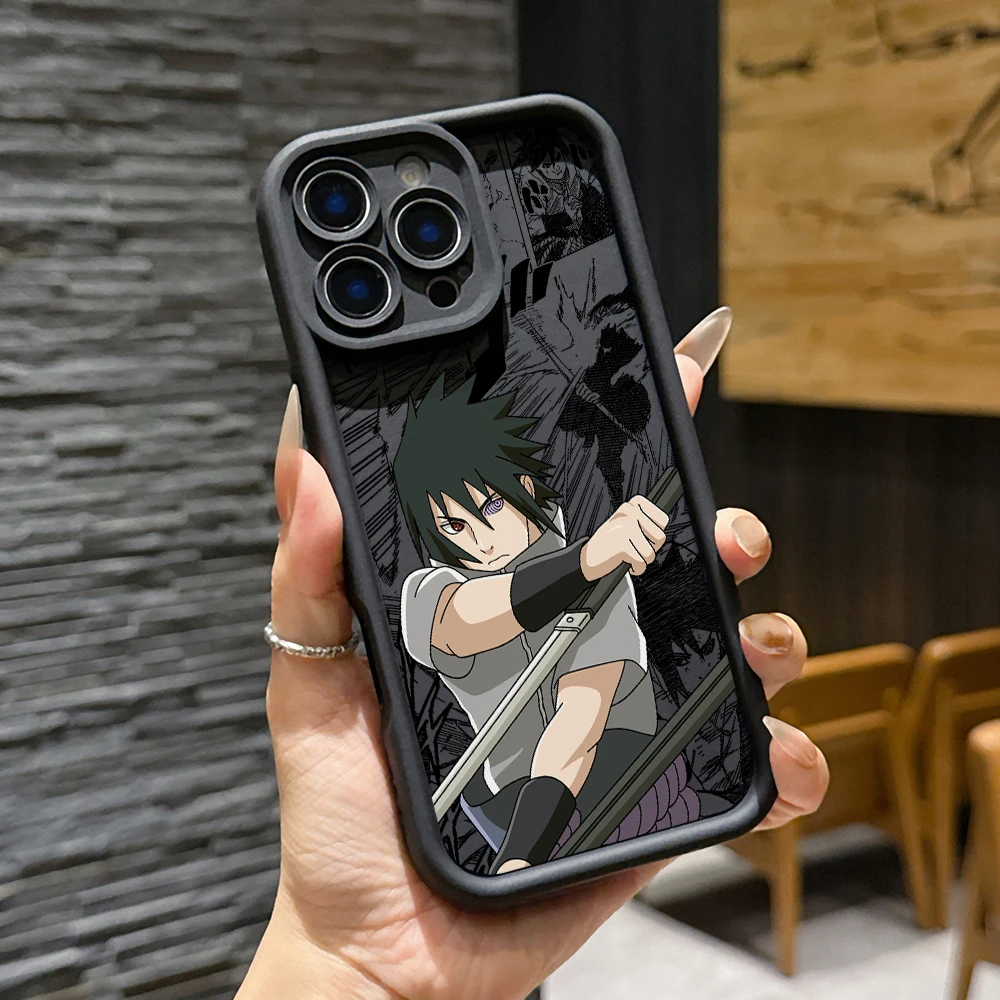 Ninja-Themed Soft TPU Phone Case - Anime Characters Design