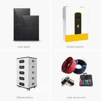 Système complet de panneaux solaires domestiques, 5kw, 10kw, 12kw, 20kw, 30kw, mise hors réseau, meilleur prix 2