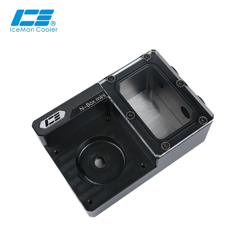 IceManCooler Mini DDC Pump ITX Computer Case Water Cooling Reservoir