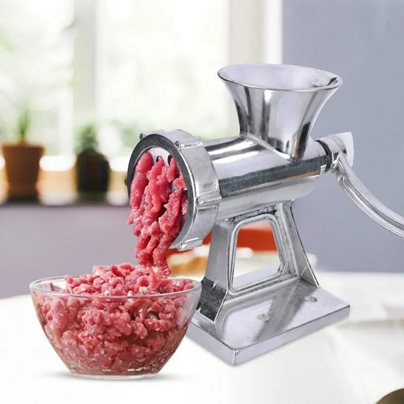 

Heavy Duty Meat Grinder Mincer Stuffer Manual Sausage Filler Sauce Maker Machine