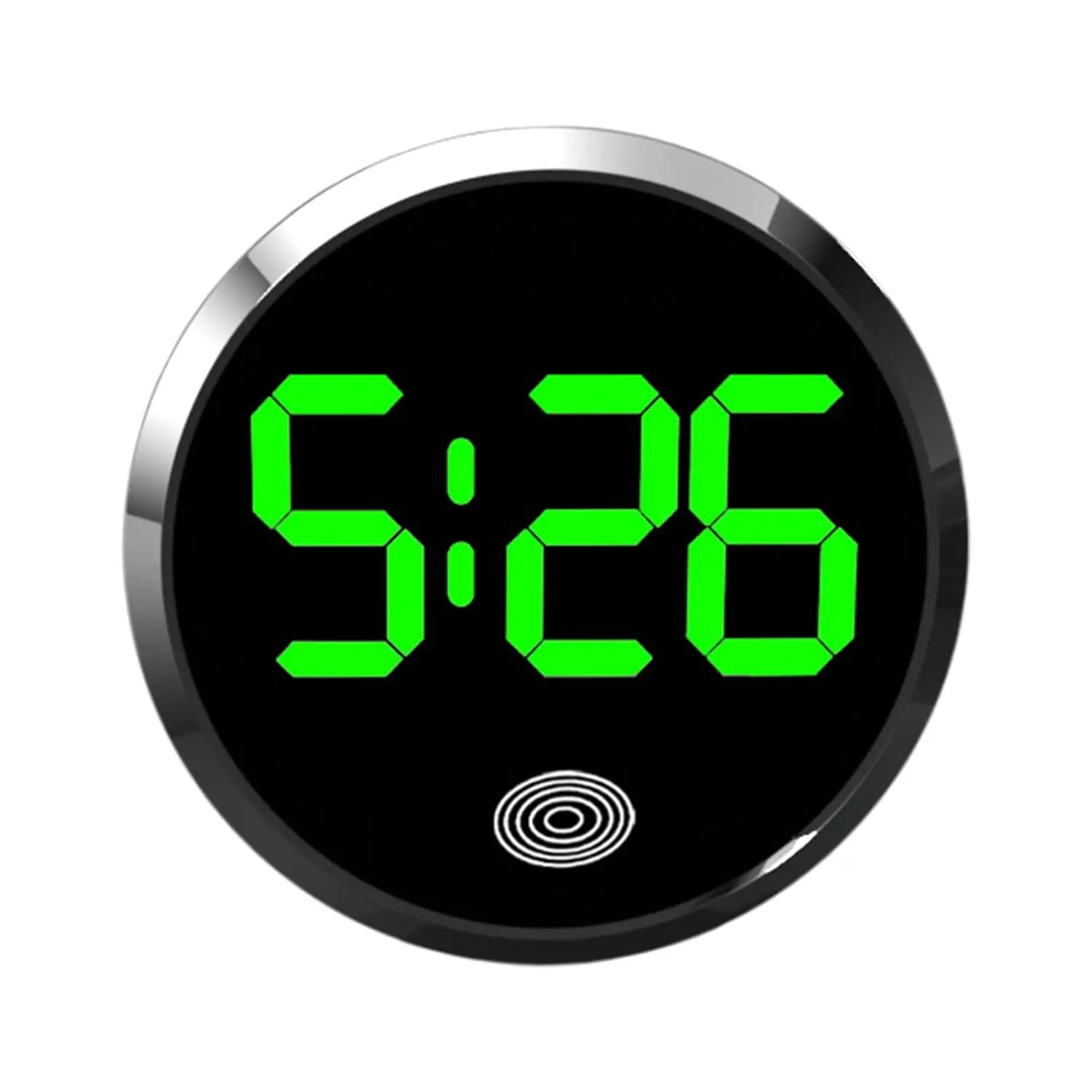Compact LED Touch-Control Clock with Bright Display