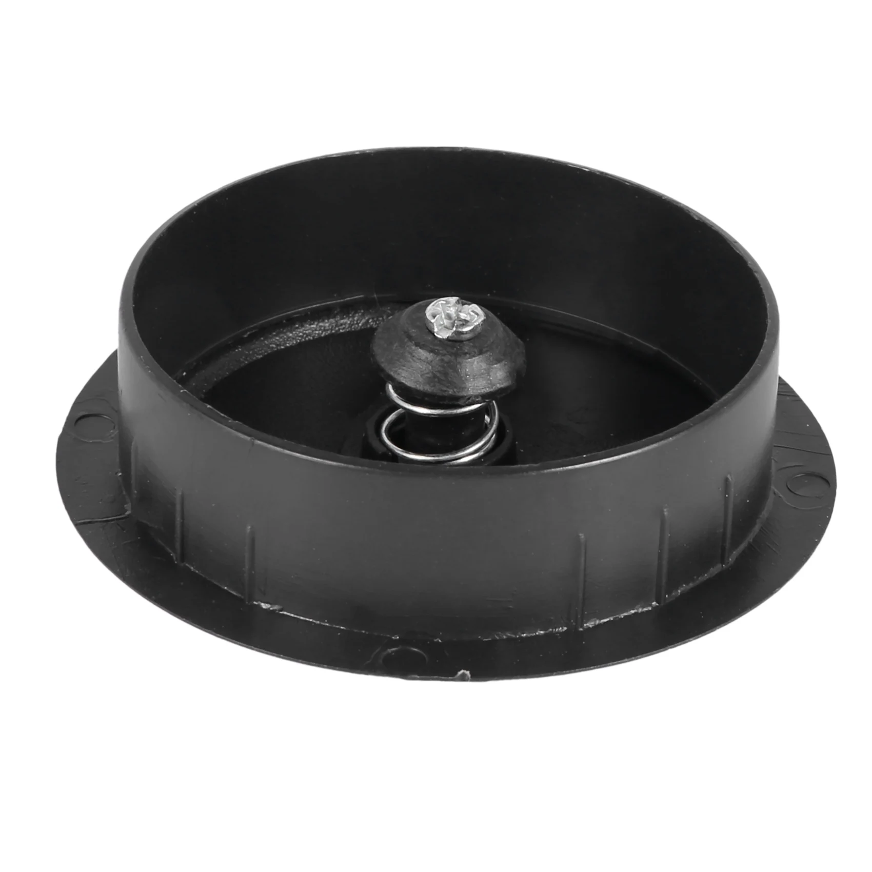 5 Pcs Black 70mm Dia Round Plastic Cable Hole Covers for Computer Desk