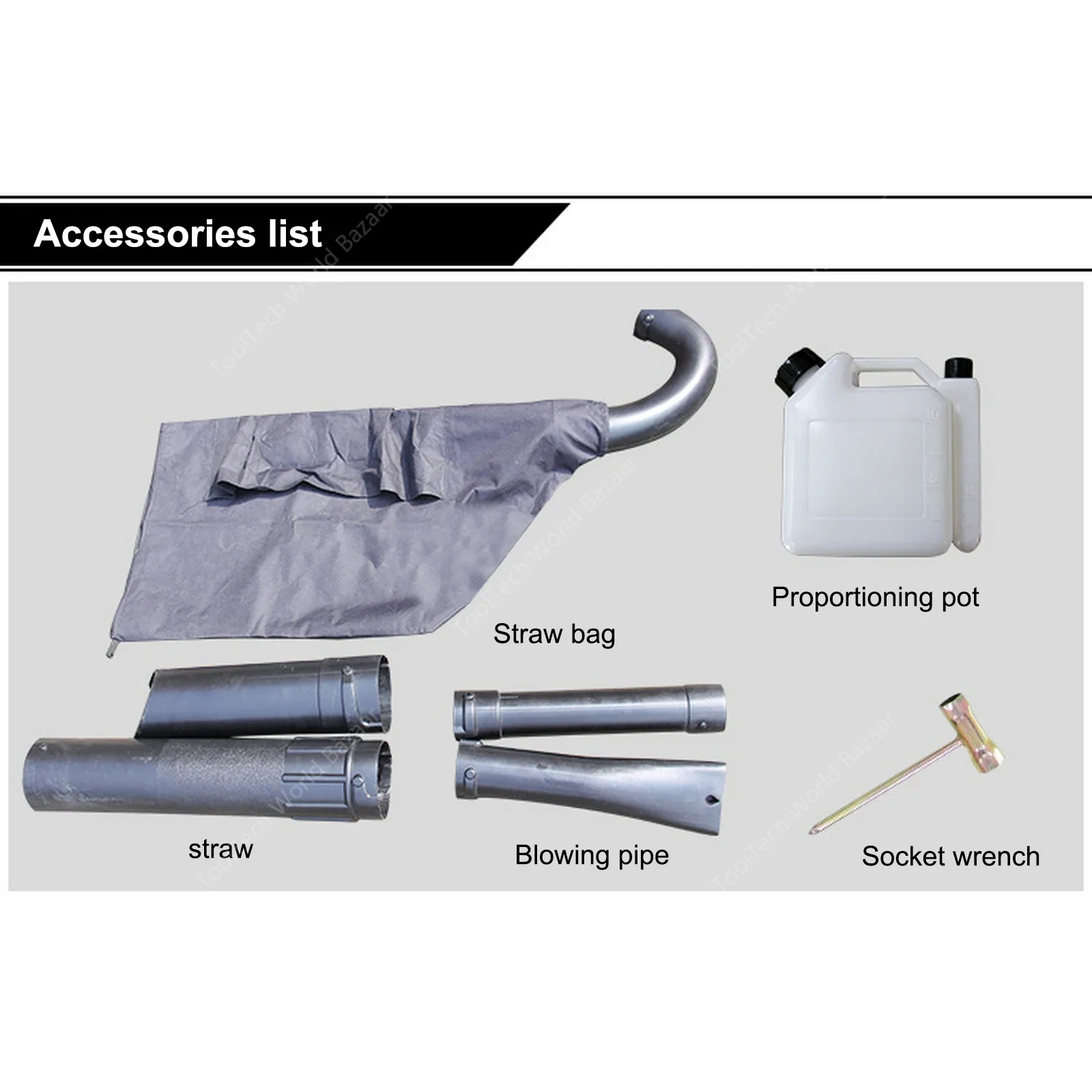 Cordless Gasoline Air Blower Vacuum Snow Blower Garden Leaf Cleaner Collector Dust Blower Tool 6