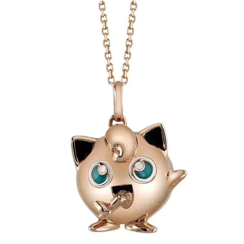 

Pokemon Jigglypuff Cartoon Necklace Pendant Jewelry Accessories Niche Light Luxury Design Fashion Trend Couple High-End Crafts