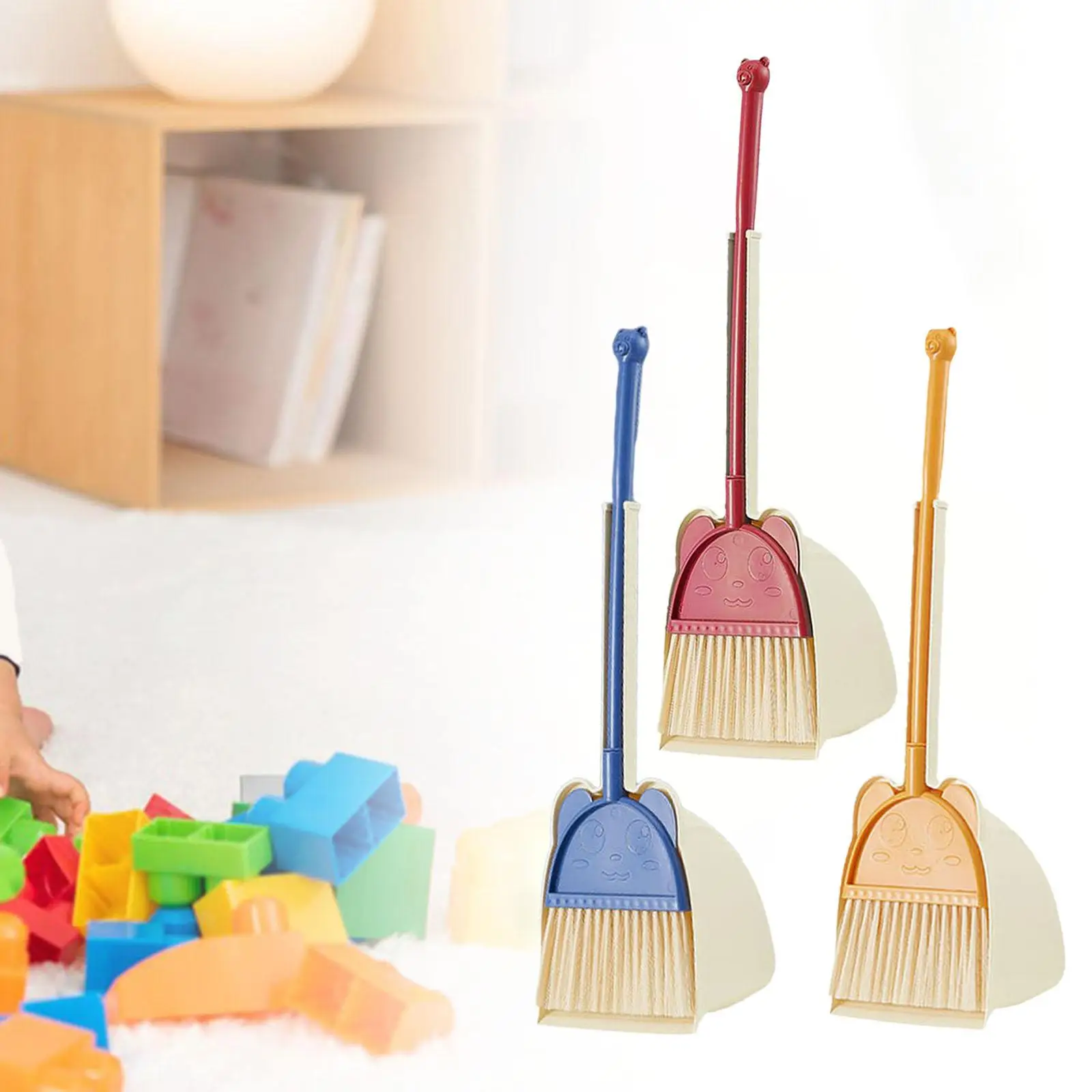 Toddlers Broom Kids Cleaning Set Educational Mini Broom and Dustpan Set for Kids Little Housekeeping Helper for Preschool