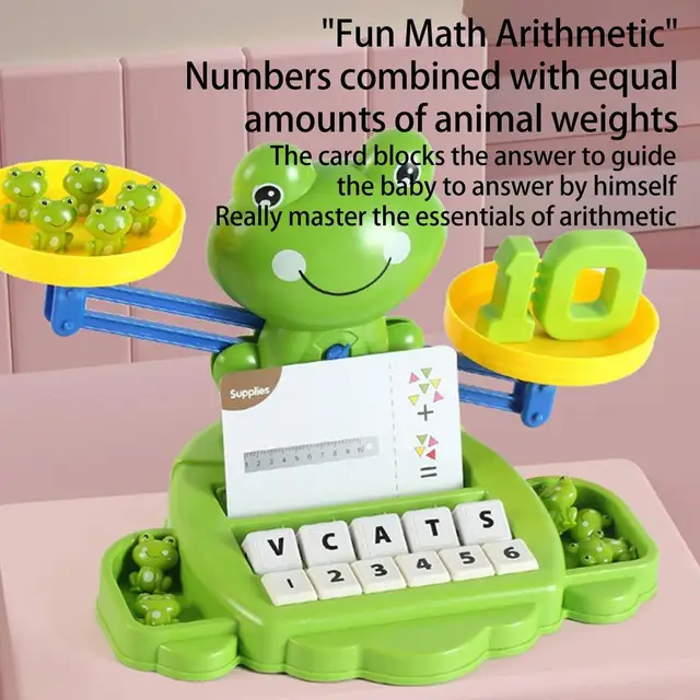 2 Pcs jogo matemática equilíbrio sapo,Brinquedos árvore equilíbrio sapo  seguro e suave - Brinquedos contagem balança sapo, jogos matemática legais  para Hmltd