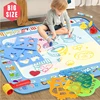 100x80CM Magic Water Drawing Mat Coloring Doodle With Reusable Magic Pens Montessori Painting Board Educational Toys Kids Gifts 1
